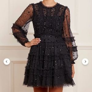 Needle and thread brand new mini dress. Violet shimmer mini dress